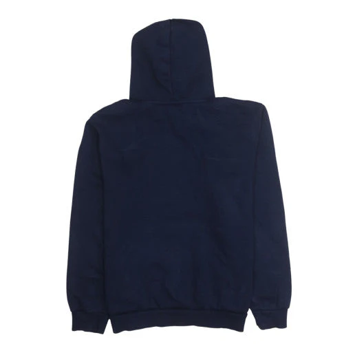 Puma Men's Blue Pullover Hoodie L Lightweight Fleece Sportswear - Image 4