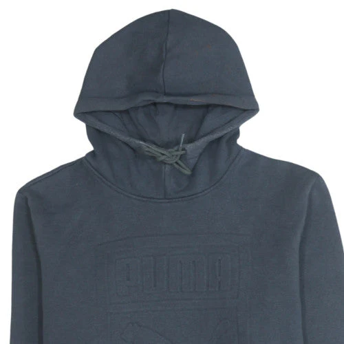 Puma Men's Blue Pullover Hoodie M Regular Fit Sportswear - Image 7