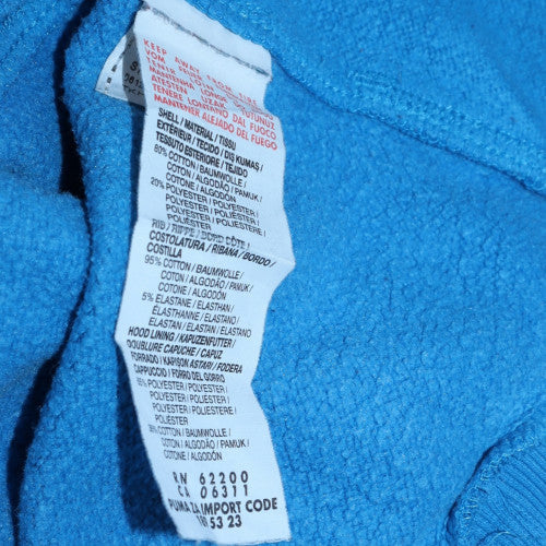 Puma Men's Blue Pullover Hoodie M Sports Fleece Sweatshirt - Image 6