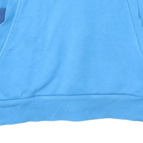 Puma Men's Blue Pullover Hoodie M Sports Fleece Sweatshirt - Image 7
