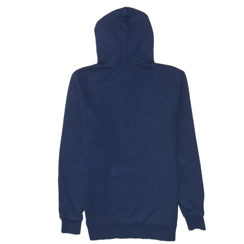 Puma Men's Blue Pullover Hoodie Medium Fleece Sweatshirt - Image 4