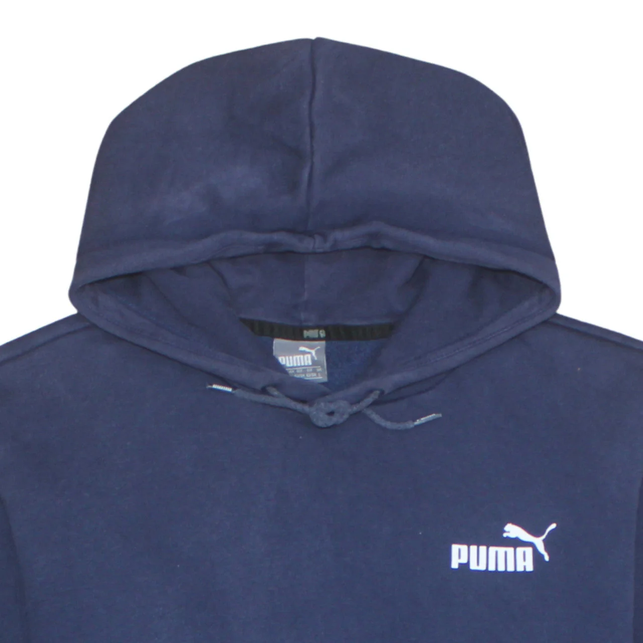 Puma Men's Blue Pullover Hoodie Size L Fleece Sportswear - Image 7