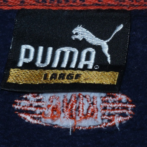 Puma Men's Blue Pullover Sweatshirt Large Crew Neck Logo Sportswear - Image 5