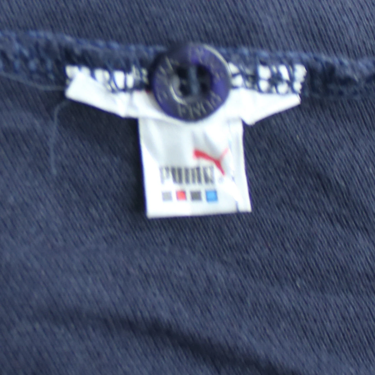 Puma Men's Blue XL Cotton Polo Shirt with Red Logo - Image 6