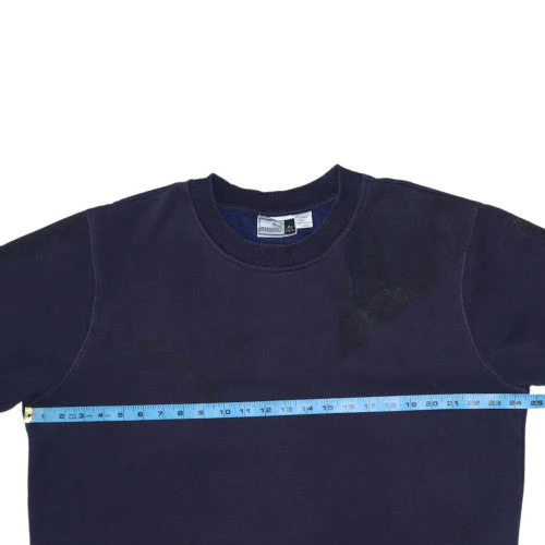 Puma Mens Blue XL Crew Neck Pullover Sweatshirt - Image 3
