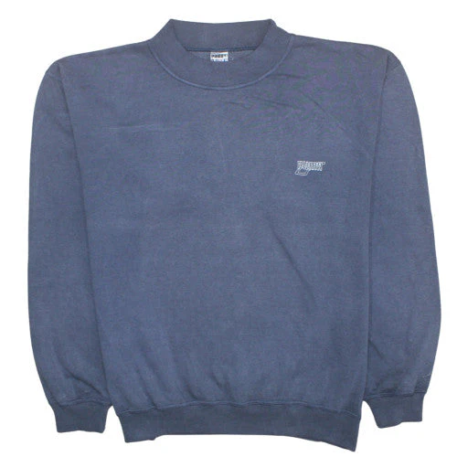 Puma Mens Blue XL Pullover Sweatshirt Fleece Crew Neck Vintage
