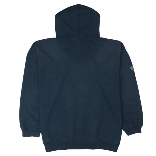 Puma Mens Blue XL Retro Pullover Hoodie Embroidered 90s Sportswear - Image 4