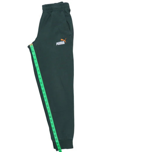 Puma Men's Green Jogger Fleece Sweatpants Size S - Image 3