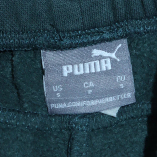 Puma Men's Green Jogger Fleece Sweatpants Size S - Image 5