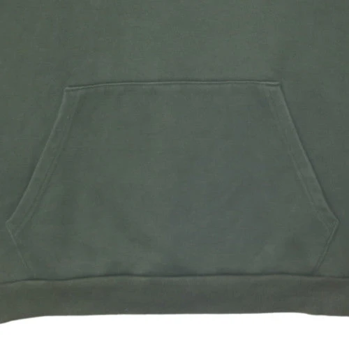 Puma Men's Green Pullover Hoodie L Logo Fleece Sweatshirt - Image 7