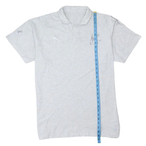 Puma Men's Grey 3XL Short Sleeve Collared Sports Polo Shirt - Image 2