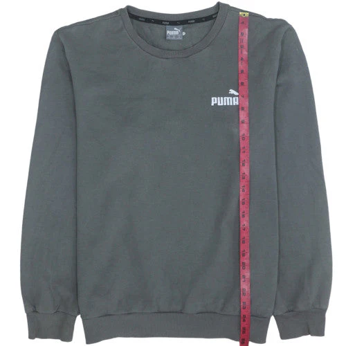 Puma Mens Grey Crew Neck Pullover Sweatshirt M Regular Fit - Image 3