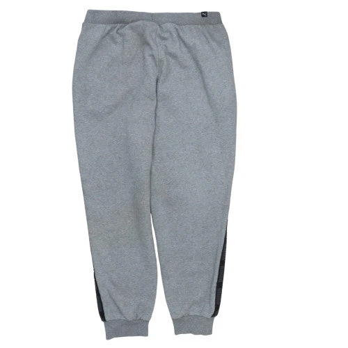 Puma Men's Grey Fleece Sweatpants L Casual Joggers - Image 4