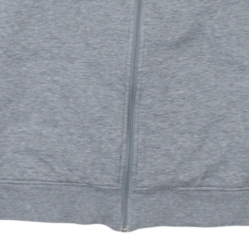 Puma Men's Grey Full Zip Sweatshirt Size M with Logo Design - Image 7