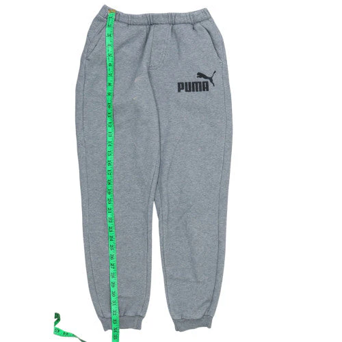 Puma Mens Grey Jogger Sweatpants M Regular Fit Fleece Activewear - Image 2