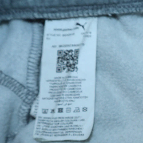 Puma Men's Grey Jogger Sweatpants M Regular Fit Fleece Tapered - Image 6