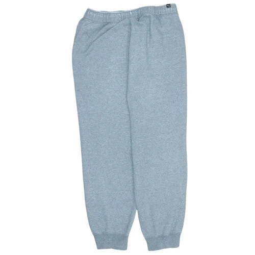 Puma Men's Grey L Jogger Sweatpants Elastic Waist Fleece Casual Trousers - Image 4