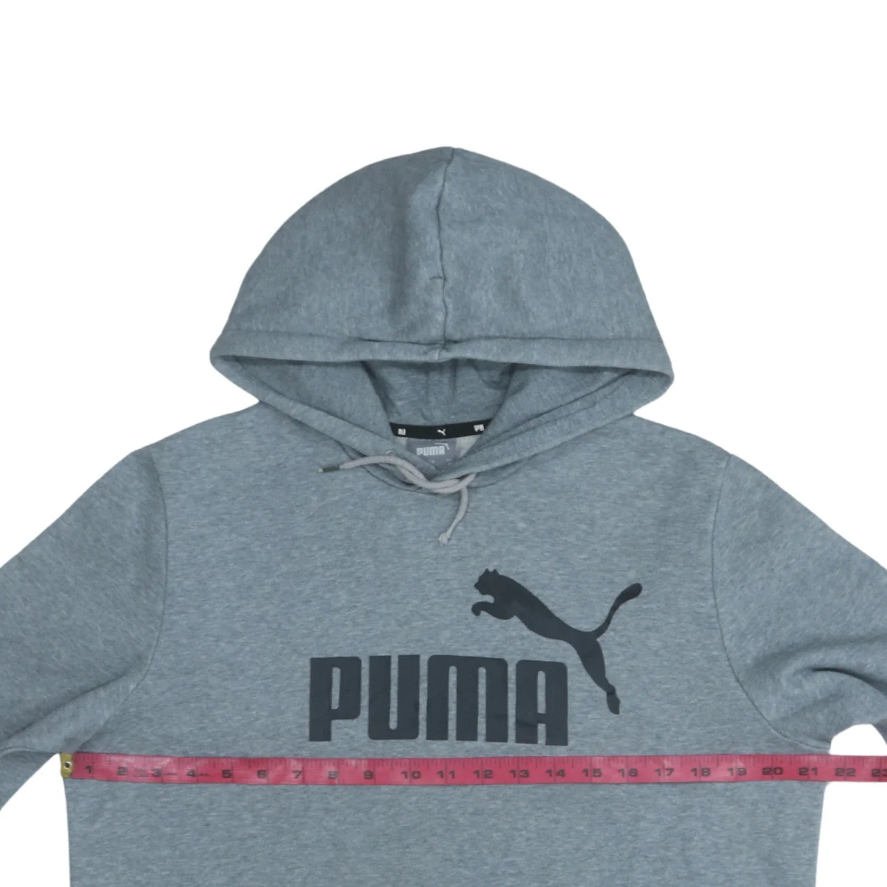 Puma Mens Grey Pullover Hoodie M Regular Fit Sportswear - Image 2