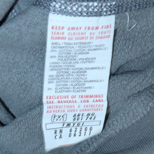 Puma Mens Grey Pullover Hoodie Medium Logo Fleece Sportswear - Image 5