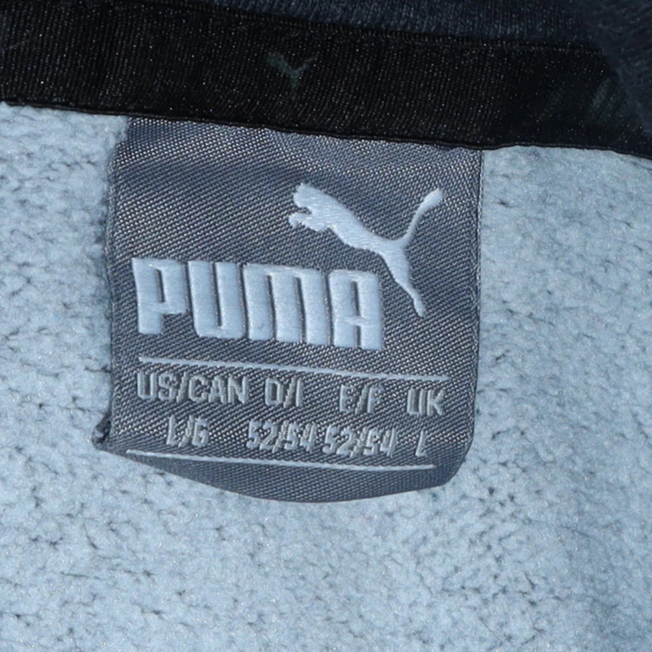 Puma Men's Grey Pullover Hoodie Size L Logo Fleece Sweatshirt - Image 5