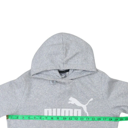 Puma Mens Grey Pullover Hoodie Size M Regular Fit Graphic Logo - Image 3