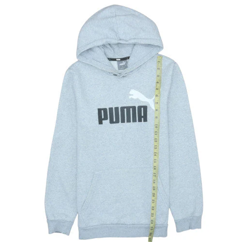 Puma Men's Grey Pullover Hoodie Small Regular Fit Sports Fleece - Image 3