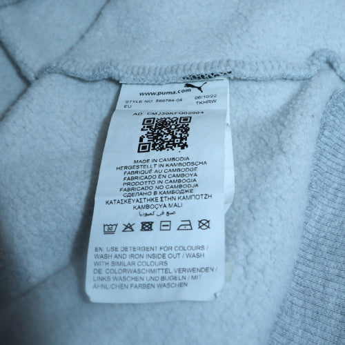 Puma Men's Grey Pullover Hoodie Small Regular Fit Sports Fleece - Image 6
