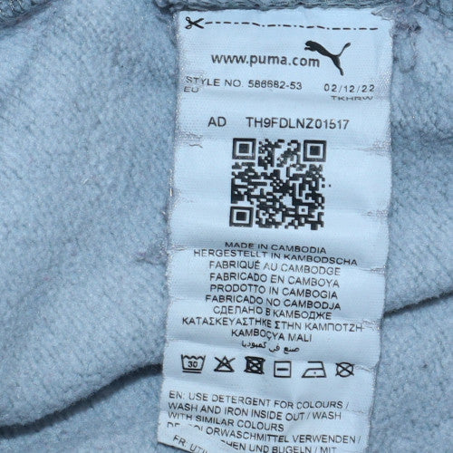 Puma Mens Grey Pullover Sweatshirt L Lightweight Crew Neck - Image 6