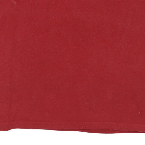 Puma Men's Red Cotton Collared Short Sleeve Polo Shirt XL - Image 7