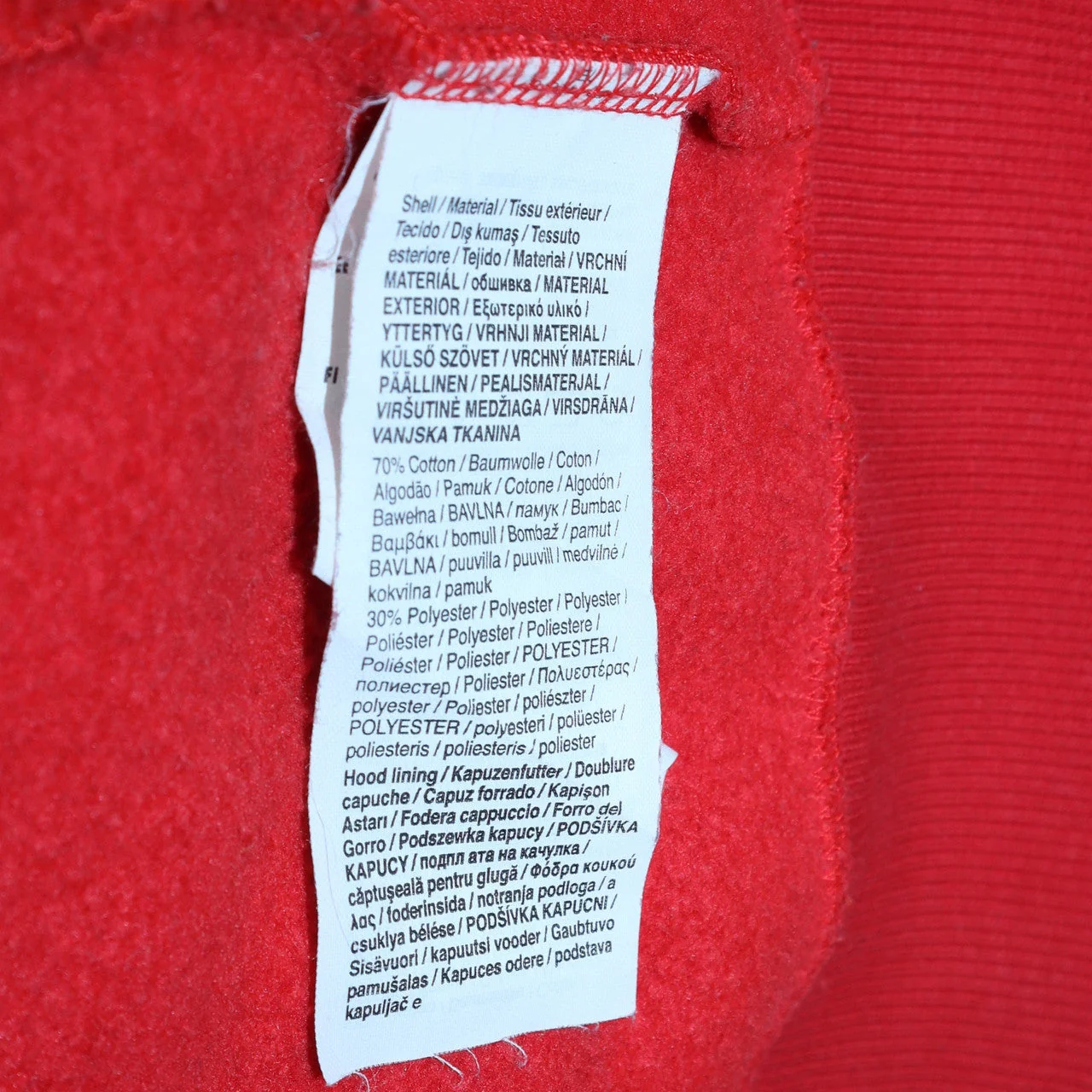 Puma Mens Red Full Zip Hoodie XXL Cotton Blend Casual Sportswear - Image 6