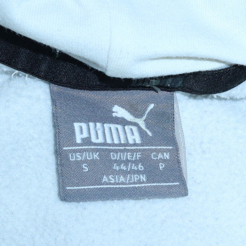 Puma Men's White Small Pullover Hoodie with Logo Print - Image 5