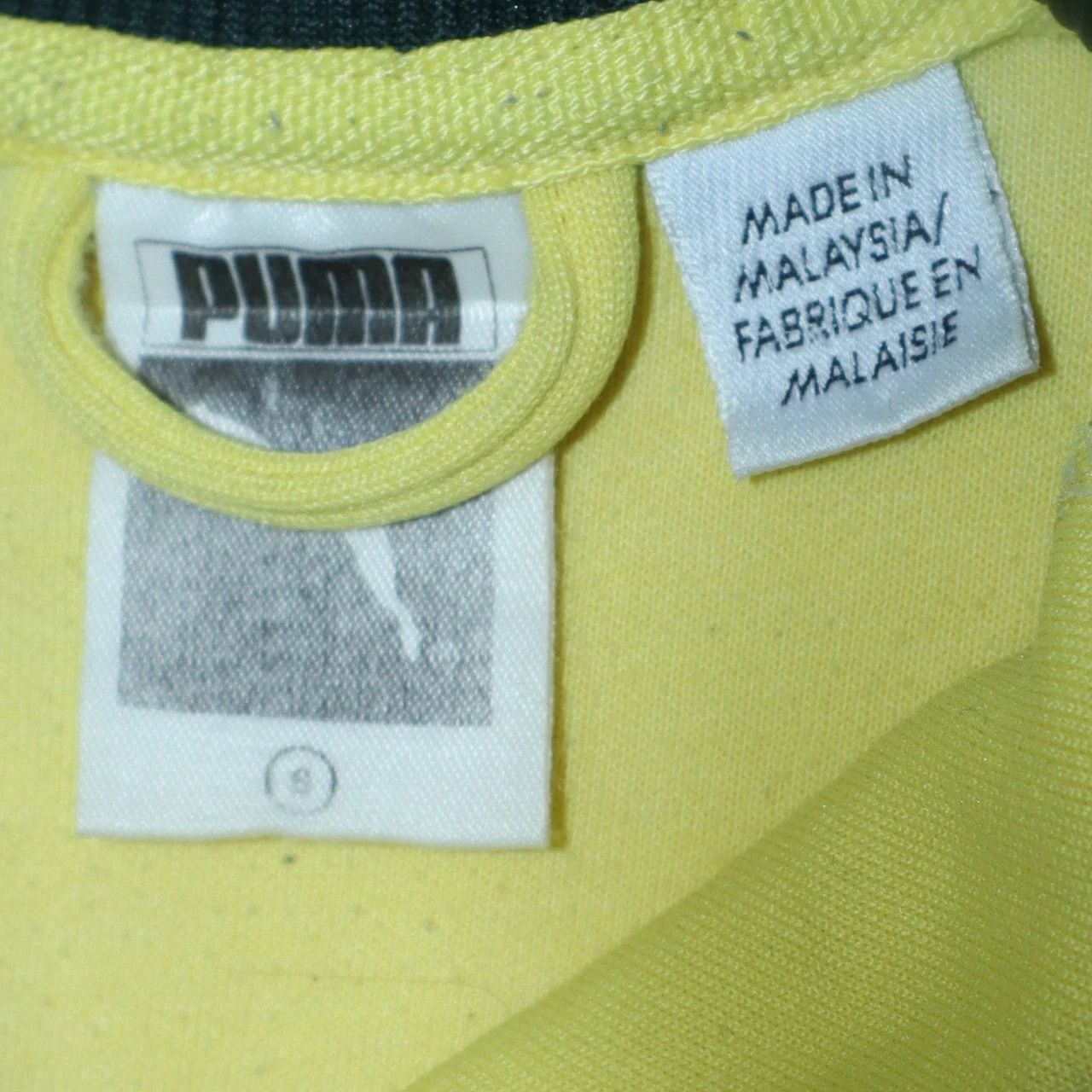 Puma Men's Yellow Track Jacket Size S Retro Full Zip Sportswear - Image 5