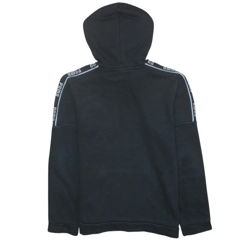 Puma Teens Black Pullover Hoodie Fleece Regular Fit 15-16Y - Image 4