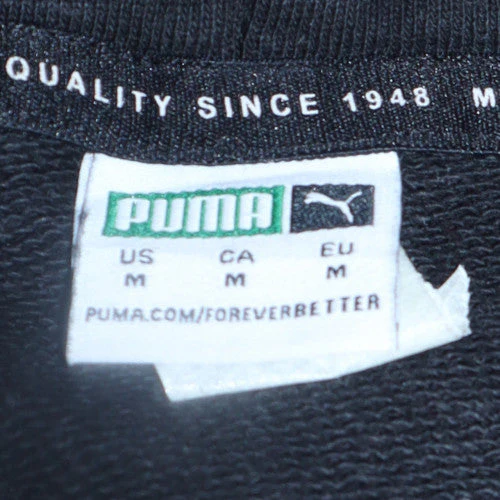 Puma Women Black M Pullover Hoodie Sweatshirt Hooded Cotton Blend - Image 5
