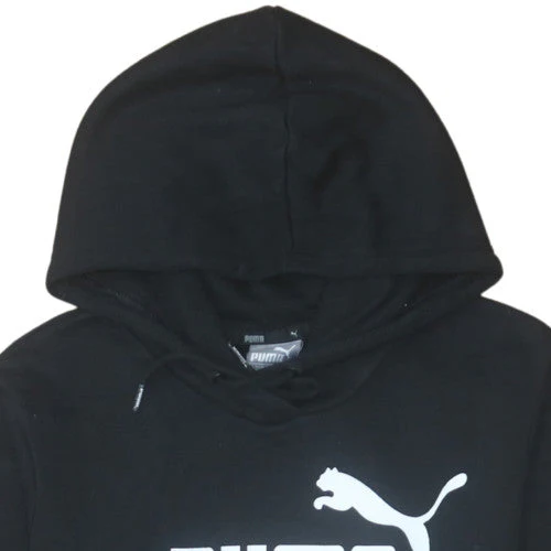 Puma Women Black Pullover Hoodie Size 12 Logo Print Casual - Image 8