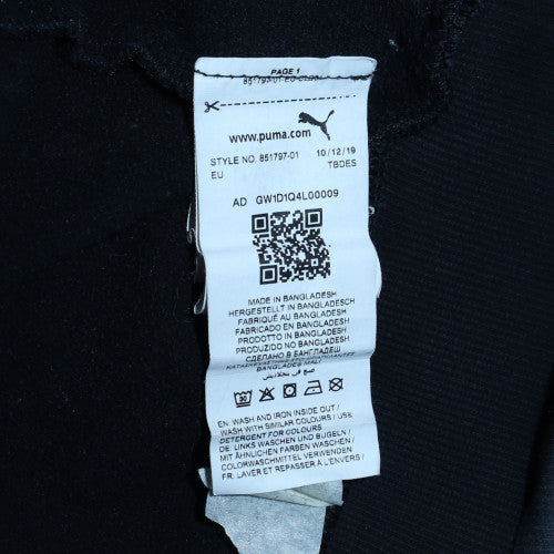 Puma Women Black Pullover Hoodie Size L Logo Graphic Sweatshirt - Image 6