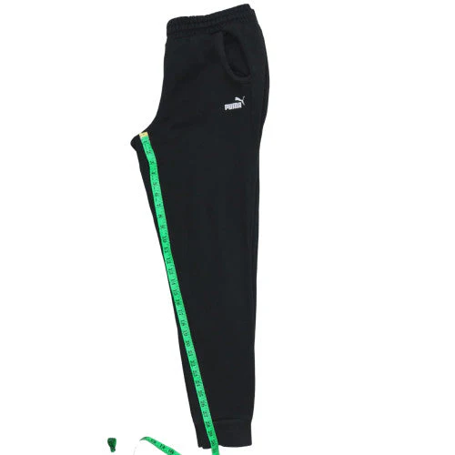 Puma Women’s Black Fleece Sweatpants Size 14 Regular Fit - Image 2
