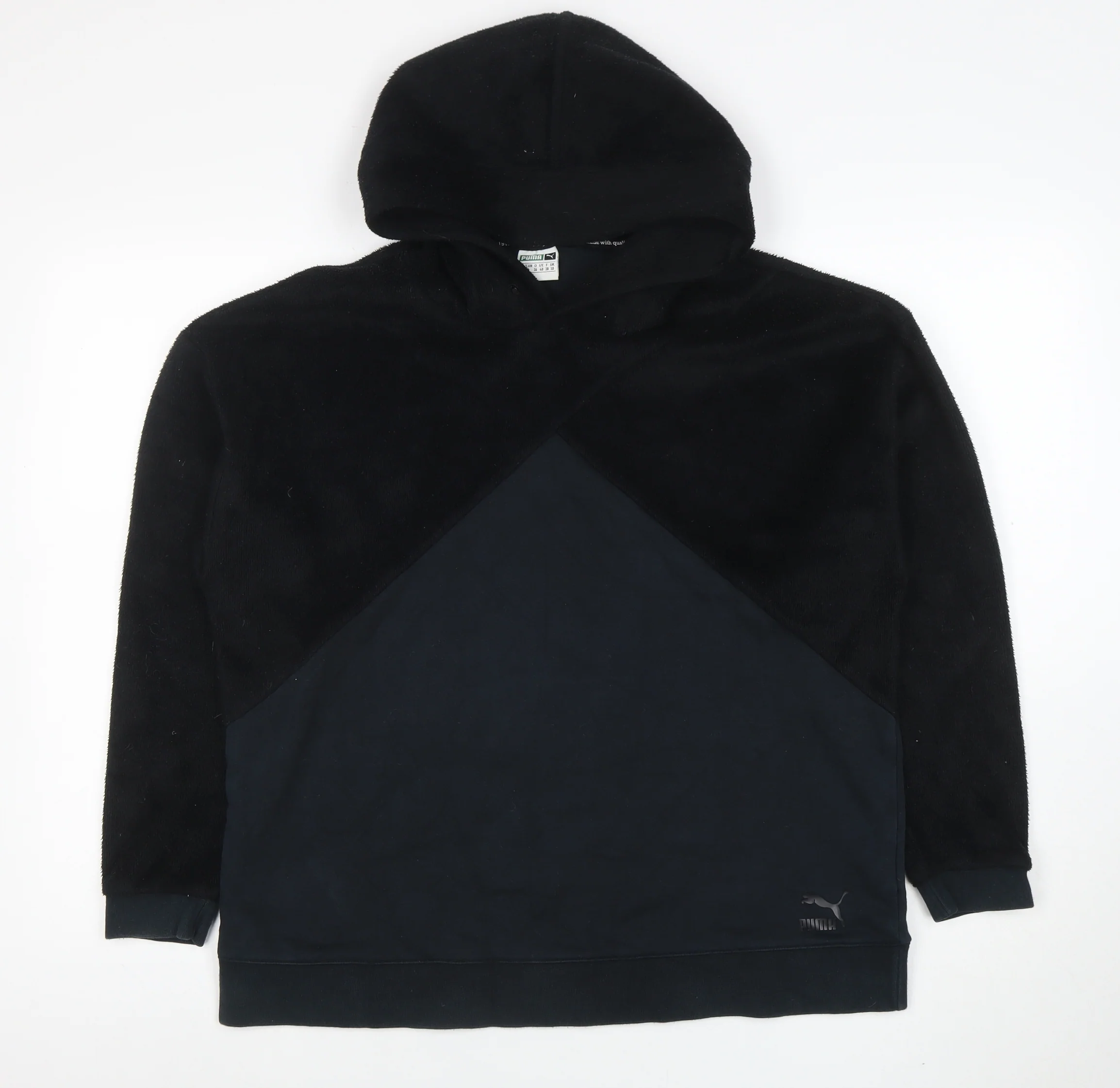 Puma Women’s Black Size 10 Pullover Hoodie Fleece Sweatshirt