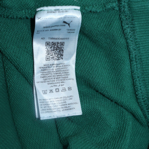 Puma Women’s Green Pullover Hoodie Size L Relaxed Fit Fleece Sweatshirt - Image 6