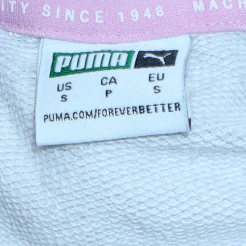 Puma Women’s Grey Colourblock Pullover Hoodie Size Small - Image 5