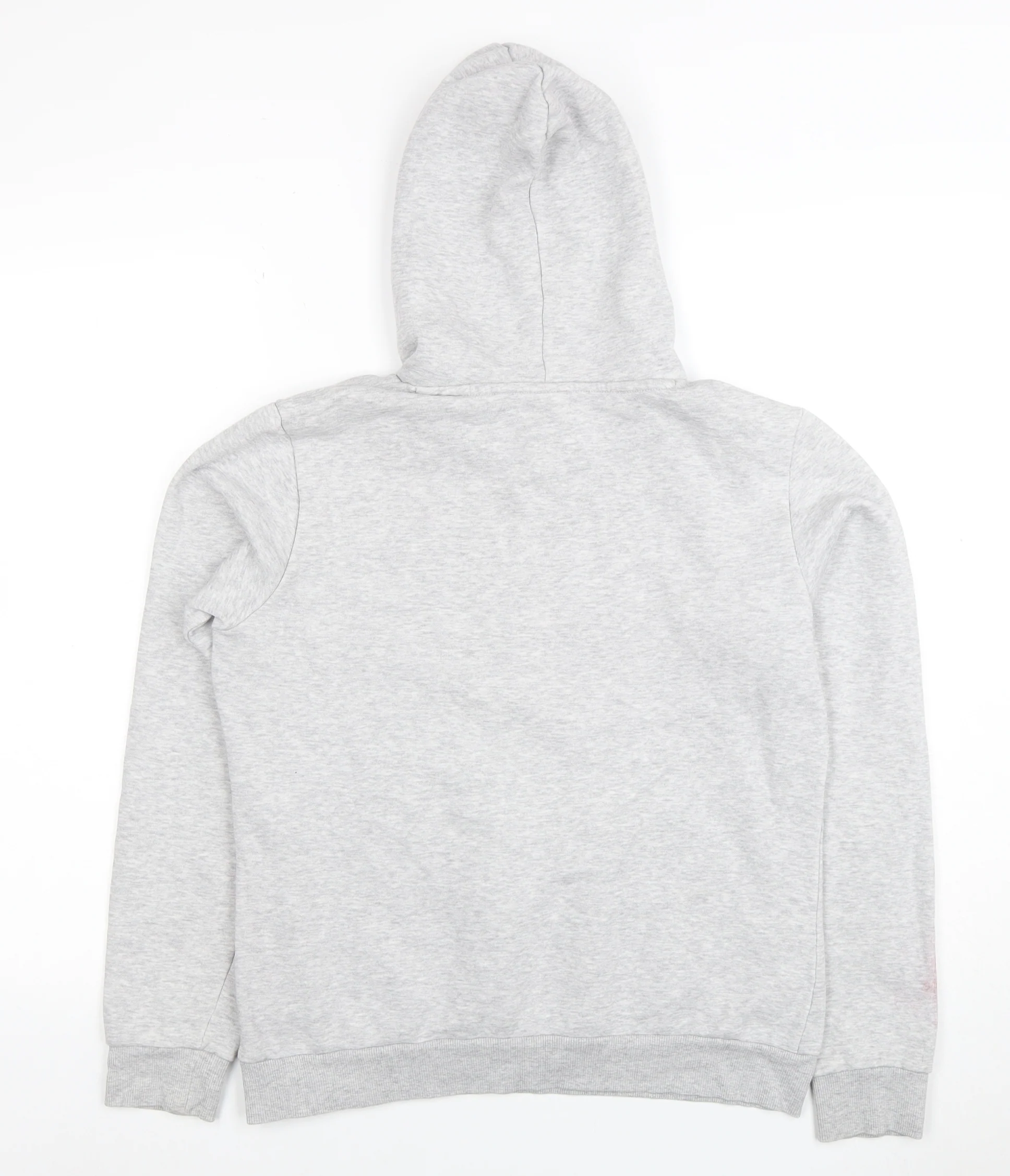 Puma Women’s Grey Pullover Hoodie Size 12 Classic Logo Hooded Sweatshirt - Image 3