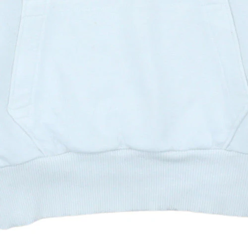 Puma Women White Hoodie Pullover Sweatshirt Size M Cotton Blend - Image 6