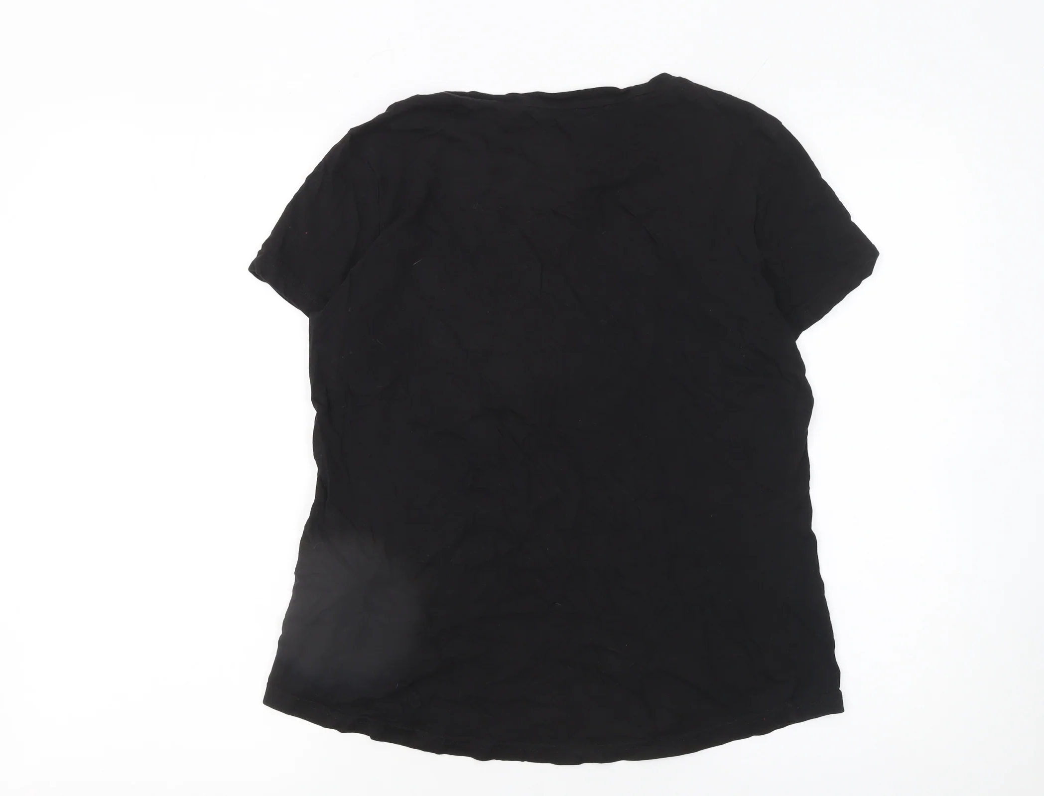 Puma Womens Black Cotton Sports T-Shirt Size L - Image 3
