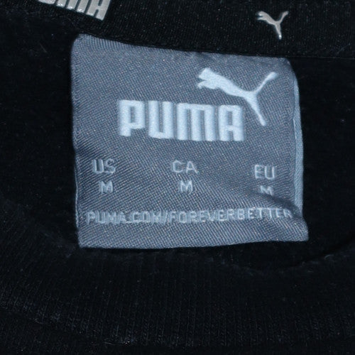Puma Womens Black Crew Neck Pullover Sweatshirt M - Image 5