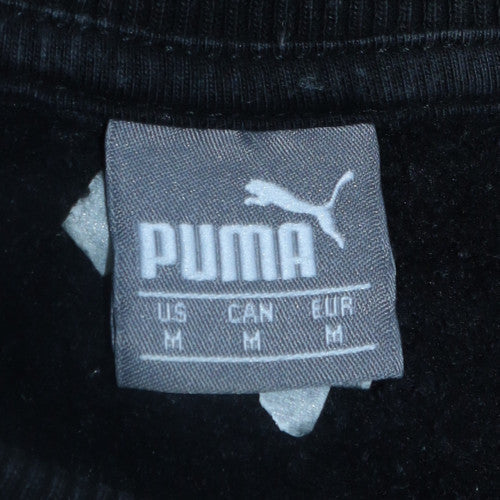 Puma Women's Black Crew Neck Pullover Sweatshirt Size M - Image 5