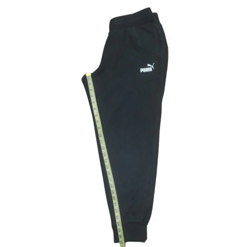 Puma Womens Black Fleece Jogger Trousers Size M - Image 2
