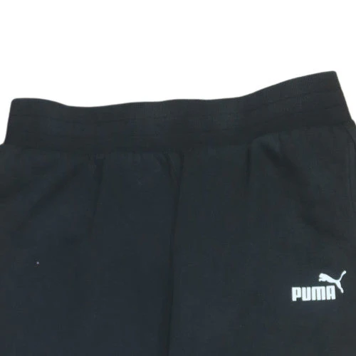 Puma Womens Black Fleece Jogger Trousers Size M - Image 7