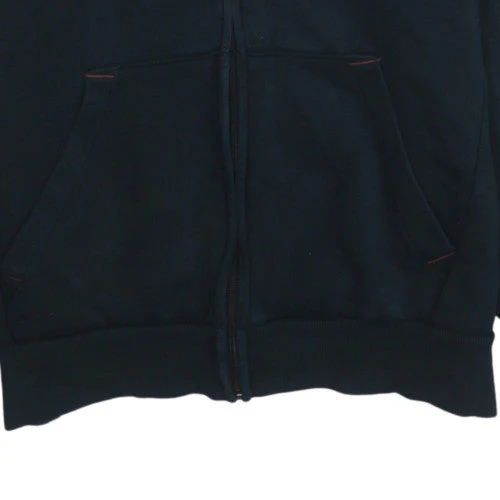 Puma Womens Black Full Zip Hoodie Size M Logo Graphic Sweatshirt - Image 7