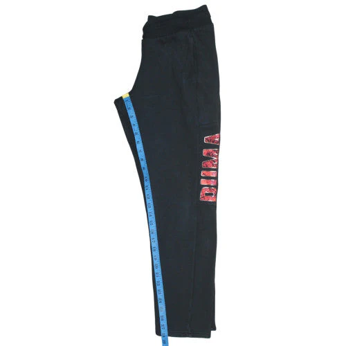 Puma Women's Black Jogger Sweatpants Size 12 Cotton Blend Logo - Image 2