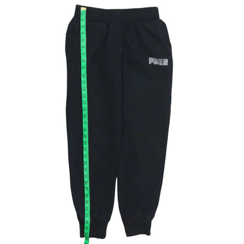 Puma Women's Black Jogger Trousers Size S Fleece Elastic Waist - Image 2